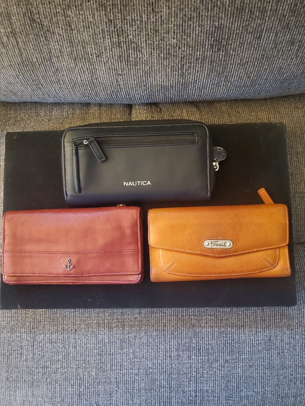 3 WOMEN'S WALLETS, HARBOUR 3ND, FOSSIL, NAUTICA